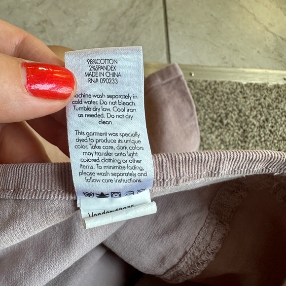 Pacsun Women's Mauve Corduroy Pants Low Rise Flare Leg Pink Retro Y2K soft - Picture 11 of 11